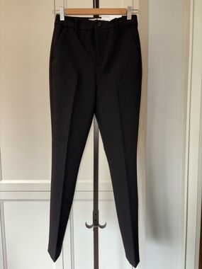 Zara Women’s High Rise Sculpting Black Slim Tailored Stretch Dress Pants Size 34